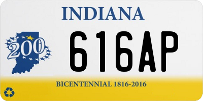 IN license plate 616AP