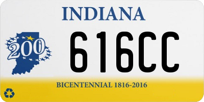 IN license plate 616CC