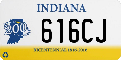 IN license plate 616CJ
