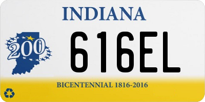 IN license plate 616EL