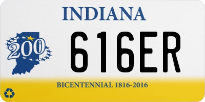 IN license plate 616ER