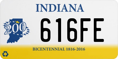 IN license plate 616FE