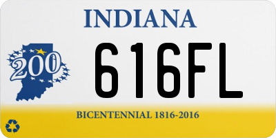 IN license plate 616FL