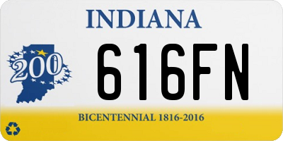 IN license plate 616FN