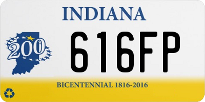 IN license plate 616FP