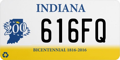 IN license plate 616FQ