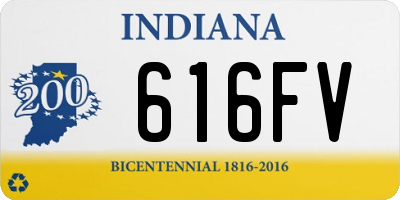 IN license plate 616FV