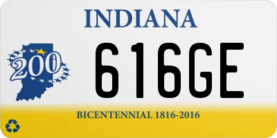 IN license plate 616GE
