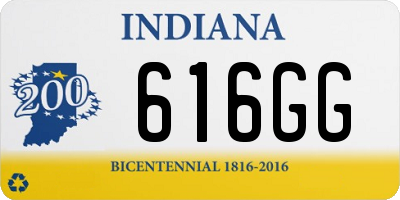 IN license plate 616GG