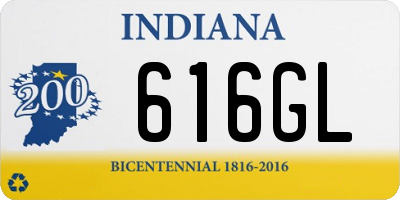 IN license plate 616GL