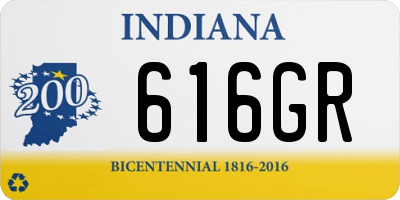 IN license plate 616GR