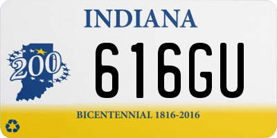 IN license plate 616GU