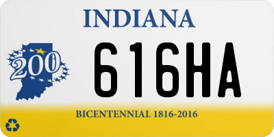 IN license plate 616HA