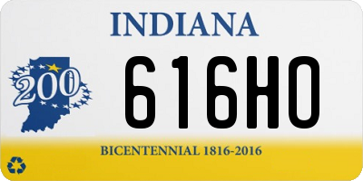 IN license plate 616HO