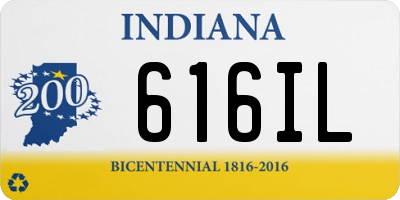 IN license plate 616IL