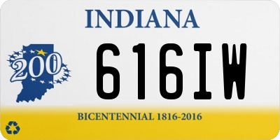 IN license plate 616IW