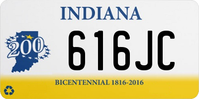 IN license plate 616JC