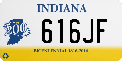 IN license plate 616JF