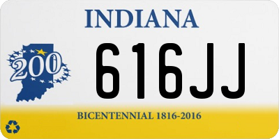 IN license plate 616JJ