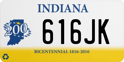 IN license plate 616JK