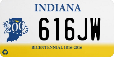 IN license plate 616JW