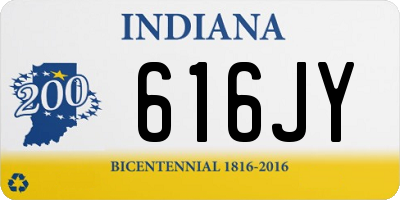 IN license plate 616JY