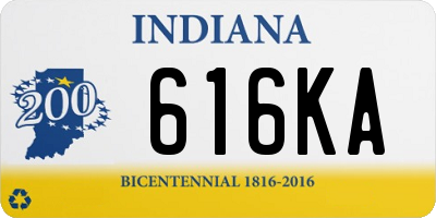 IN license plate 616KA