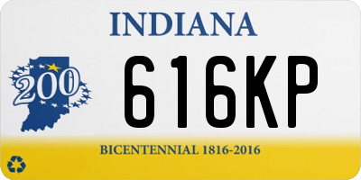 IN license plate 616KP