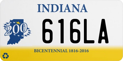 IN license plate 616LA