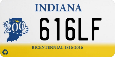 IN license plate 616LF