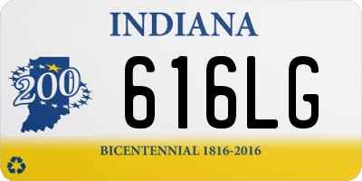 IN license plate 616LG