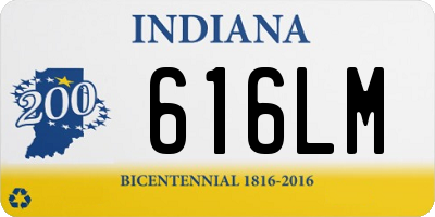 IN license plate 616LM