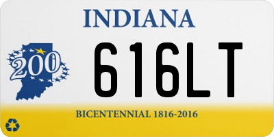 IN license plate 616LT