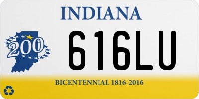 IN license plate 616LU