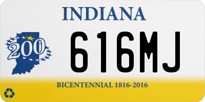 IN license plate 616MJ