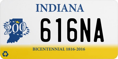 IN license plate 616NA
