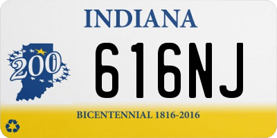 IN license plate 616NJ