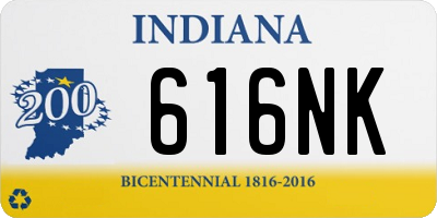 IN license plate 616NK