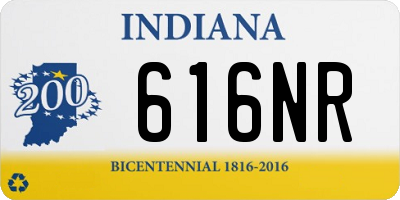 IN license plate 616NR