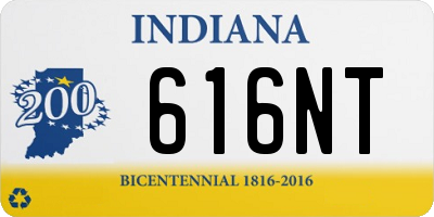 IN license plate 616NT