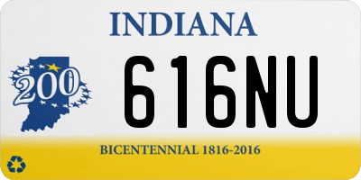 IN license plate 616NU