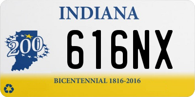 IN license plate 616NX