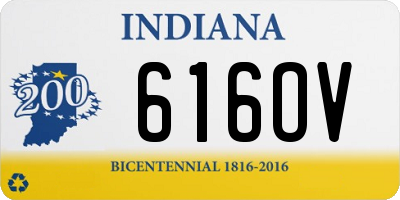 IN license plate 616OV