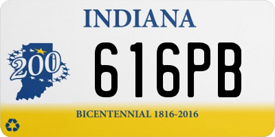 IN license plate 616PB