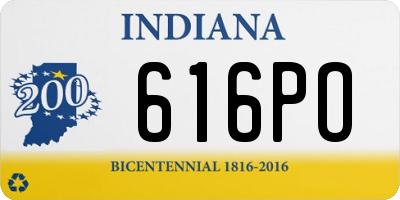 IN license plate 616PO
