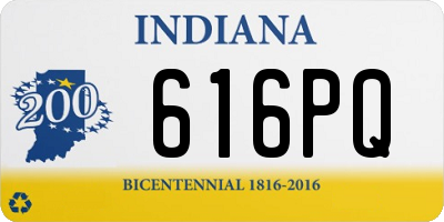 IN license plate 616PQ