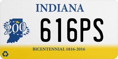 IN license plate 616PS