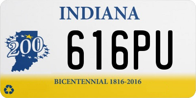 IN license plate 616PU