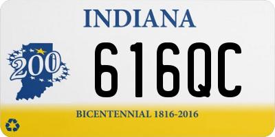 IN license plate 616QC