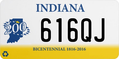 IN license plate 616QJ